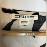 Billabong Y2K Black and Cream Women's Tie Front Crop Top Women’s Size M Photo 2