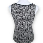 Sundance Ivory and Black Floral Print Sleeveless Top Size S Photo 1