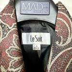 Le Suit VTG  Blazer Women Size 8 Paisley Brown Button Collared Rustic Photo 1