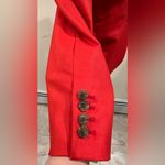 Jones New York Bright Red 1 Button Blazer 4 Button Sleeves. Fully Lin… Photo 6