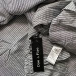 Doe & Rae ✅3/$30✅ NWT  Black Striped Button Down BabyDoll Blouse | MEDIUM | Photo 7