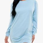 Kingston Grey NWT long sleeve t shirt dress size SMALL Blue Photo 0