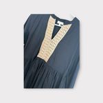 Velzera   Crochet Babydoll Tunic Top Mini Dress Blue &‎ Beige Small 6 for $36 Photo 1