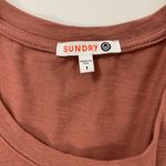 Sundry  Dress Small Long Sleeve Ruched Stretch Bodycon Pink Casual Photo 4