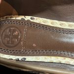 Tory Burch Louisa Python Brown Beige Black Snake Print Logo Ballet Flat Size 6.5 Photo 6