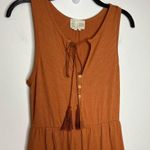 Anthropologie Saturday Sunday ribbed tiered jumpsuit rust colored size XS Photo 3