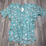 Floral Sheer Teal Women's Kimono Style Cardigan NWT, Size XL Blue Photo 0