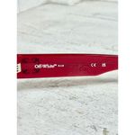 Off-White  OERI115S 2807 54 Greely Red Geometric Gray Lens Cat-Eye Sunglasses Photo 7