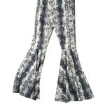 Womens White Black NEW Snakeskin Western Flare Leggings Pants Snake Print Sz 2X Photo 1