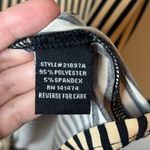 Atelier 29 Black and Tan Striped Ruffle Sleeve Blouse Size Small Photo 4