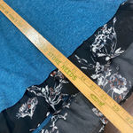 Massini Women's Long Sleeve T-shirt Plus Size 3X Blue Floral Hem Photo 10