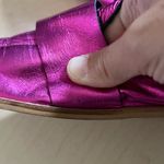 Free People  Women's Metallic Pink Magenta fushia At Ease Loafer Mule EU 38 US 8 Photo 6