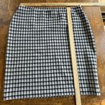 J.Jill $89 Black Gray Plaid Ponte Knit Pull-On Pencil Skirt Large Tall New Photo 5