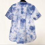 Joe Fresh  Blue White Tie Dye Popover Blouse Size Large Photo 6