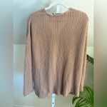 Jenni Kayne Cabin Fisherman Organic Cotton Blend Sweater XS Tan Photo 3