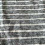 Lou & grey Striped Hooded Dress size Small Bell Sleeves Grey/White Soft Knit Photo 7