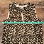 J.Crew NWT Leopard Print Tie-Neck Ruffle Tank Top Photo 9