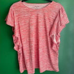 Nine West Top Tee shirt Tshirt Ruffled Sleeve Plus Size XL Cute! EUC! Photo 0