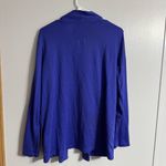L.L. Bean Royal Blue Cotton Supima Cardigan Size Medium Photo 1
