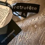 Retrofete NWT Cecilia Sequin Dress Women’s‎ Size Large White Moonglow Sleeveless Photo 6