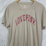 Victoria's Secret PINK VS Vanilla Bean Plaid Short Sleeve Oversized Tunic Tee Size M NWT Photo 3