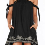 l*space L* Sweet Dreams Mini Dress Sleeveless Embroidered Swim Cover Up White Lotus Photo 0