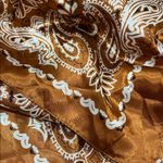 Haute Hippie  | Burnt Orange Paisley Scarf Photo 2