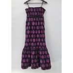 Free People  Leanna Dress Womens M Black‎ Purple Bandeau Summer Boho Empire Photo 2