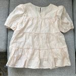 Moon River  Geneva Cream Puff Sleeve Blouse Photo 4
