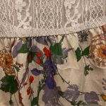 Bar III 3 Womens Tank Top XS Beige Lace & Floral Green Red Bust 34” Photo 3