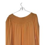Current Air ‎ Women's Top Wide Neck Chest Smocked Boxy Fit Cantaloupe Medium NWT Photo 10