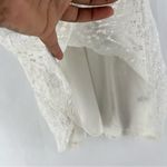 Open Edit  White Lace Crochet High‎ Neck Halter A-Line Mini Cocktail Dress Size L Photo 7