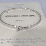 Fresh & Co “Nothing Like A Mother’s Love” Silver Plated Brass Bangle Bracelet Photo 1