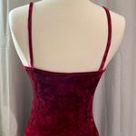 Wine Red Velvet Dress Size XS Photo 5