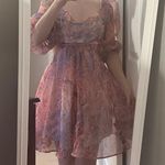 SheIn Mesh Floral Dress Photo 1