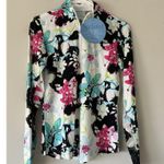 SanSoleil Women's SolTek Ice UV 50 Long Sleeve Mock Neck Sun Shirt Golf Size XS White Photo 10