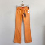 Big star NWT Y2K Vintage  Low Rise Orange Boot Cut Jeans Size 25 Photo 2