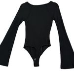NEW Intimately Free People On a Cloud Bodysuit Black Long Bell Sleeve Size M Size M Photo 4