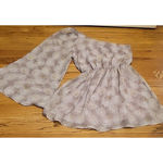 Crimson & Clover Dandelion Print One Shoulder Bell Sleeve Mini Dress Party Homecoming‎  Size M Photo 1