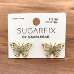 Sugarfix Butterfly Stud Earrings Coquette Y2K Glam Feminine Girly Grabbitz Gold Photo 1