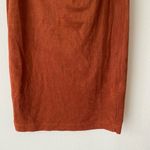 Lovely Day sz S orange off shoulder faux suede tube dress Photo 2