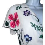 EXPRESS Swing A-line Wrap Dress Floral Mini Flutter Sleeves NWT $60 Size 00 Photo 4