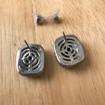 Black Glass Earrings Rhinestones Wedding Prom New Photo 7