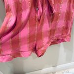 Victoria's Secret Romper Pajama Set Plaid Pink Gold Sleepwear Medium Photo 1