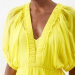 La Ligne Constance shirred Silk midi Maxi Dress Yellow S Resortwear vacation Photo 2