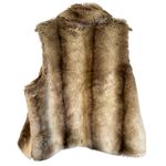 Fenn Wright Manson Faux Fur Vest Womens Medium Sleeveless Brown Tan Outerwear Photo 1