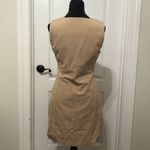 Commense‎ Women's Sheath Dress Size Medium Beige V Photo 6