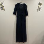 La Femme 23244 Navy Twist Front Gown 8 Photo 4