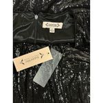 Nanette Lepore NEW Womens 12 Black Sequin Long Sleeve Maxi Evening Gown Dress Photo 8