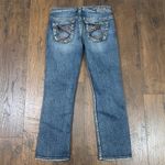 Silver Jeans Silver Frances Embroidered Back Pockets Low Rise Capri Jeans Photo 4